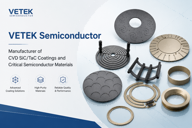 VETEK Semiconductor | Producător de acoperiri CVD SiC/TaC, SiC solid și materiale semiconductoare critice