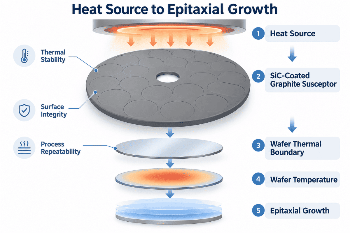 Heat Source to Epitaxial Growth